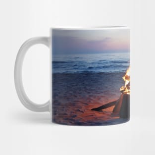 beach campfire Mug